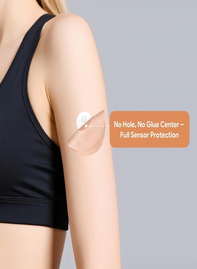 SXoonKing 40 Pack Freestyle Sensor Covers Compatible with Libre 3, CGM Sensor Patches Waterproof Adhesive Patches without Hole, Central Glue-Free, Long Lasting (Tan) - Image 4